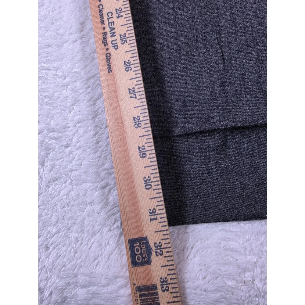 Banana Republic Tailored Slim Fit Mens 32/32 Grey Wool Flannel Dress Pants